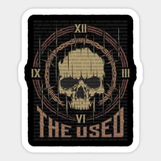 The Used Vintage Skull Sticker